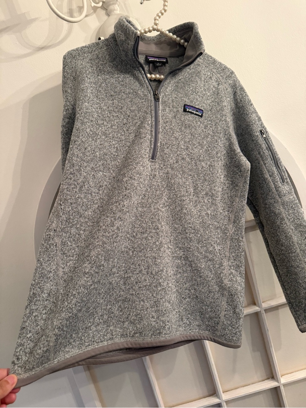 Patagonia Better Sweater-Zip Fleece Pull Over in Heather Gray Gorpcore Hiking